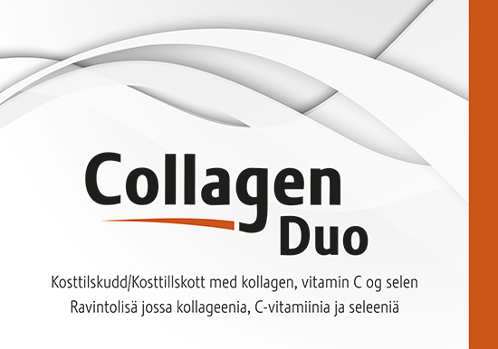 Ett paket med kosttillskottet Collagen Duo